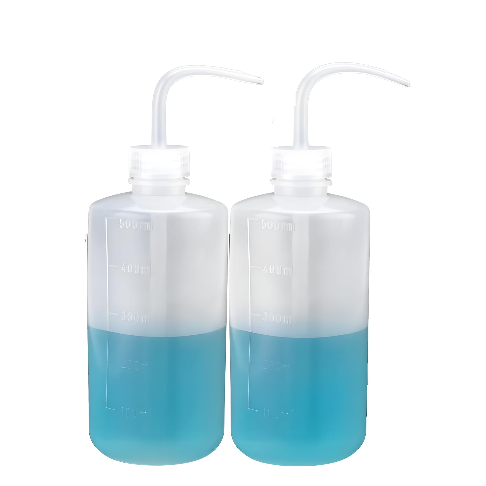 MICEYA Wash Bottle - 2PCs 500ml Squeeze Water Bottles for Precision Cleaning, Succulent Watering, Lab Use, Household Cleaning, Crafts, and Gardening - Professional Cleaning Supplies, Plant Care Tools