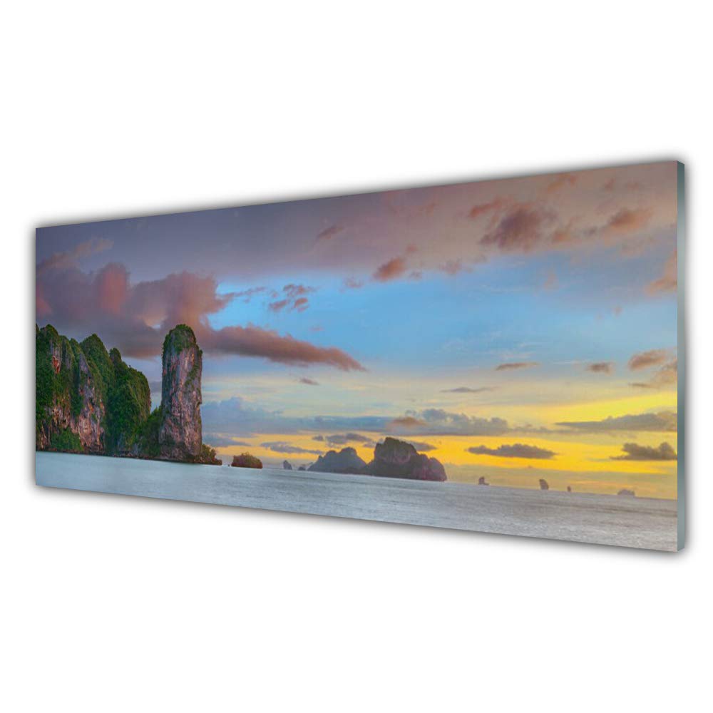 Plastique imprimés tableau décoratif acrylique Tulup 125x50cm incassable