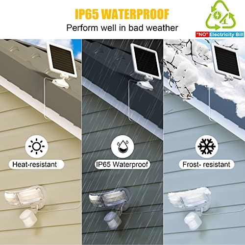 ZOFO Solarlampen für Außen mit Bewegungsmelder, Solar Led Strahler, Verstellbaren Solar Aussenleuchte für den Außenbereich, Superhelle 1800LM, 5000K, IP65 Wasserdichte Solar-Sicherheitsleuchte - Image 5
