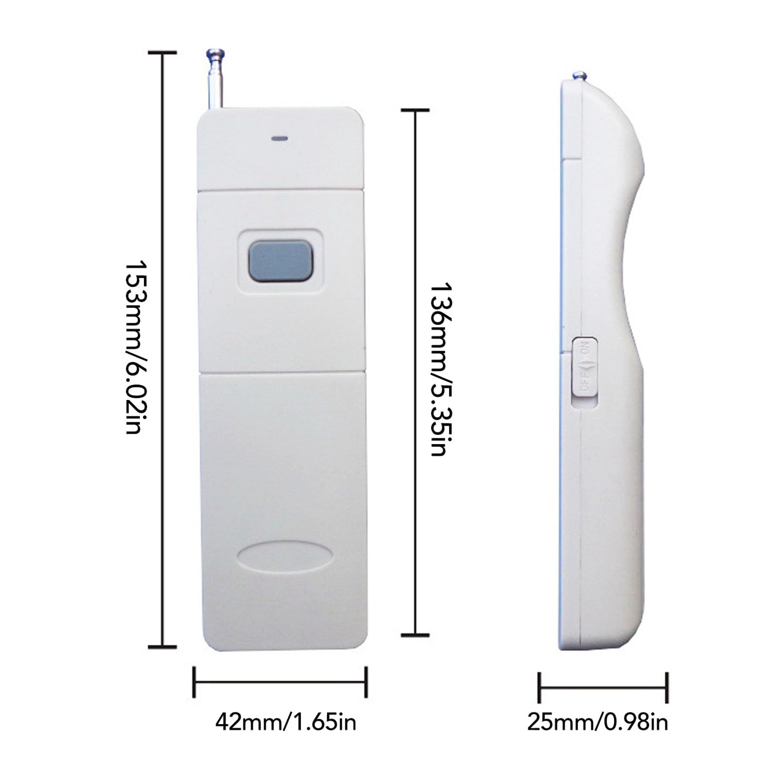 Jectse Cercapersone Wireless, Avviso SOS a 98 Impermeabile IPX4 a Lungo Raggio con 1 Trasmettitore e Ricevitori Multipli per Orologi, per L'assistenza Agli Anziani Sul Posto di