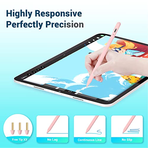 Stylus-Pen-for-Apple-iPad-Pencil-Ipad-Stylus-Pen-for-iPad-10th-9th-8th-7th-6th-Generation-Palm-Rejection-for-2018-2023-Apple-iPad-Air-5th-4th-3rd-iPad-Mini-6th-5th-Gen-iPad-Pro-11-129-Inch-Pink
