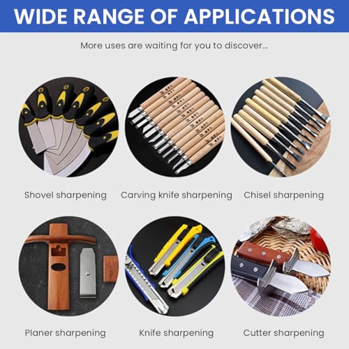 Image of Serplex Chisel Sharpening Jig for 1 /4 inch to 2 inch Chisels and 1-3 /8 inch to 3-1 /8 inch Planer Blades, Sharpening Guide Honing Guide Adjustable Angle Precision, for Woodworking & Carving Tools