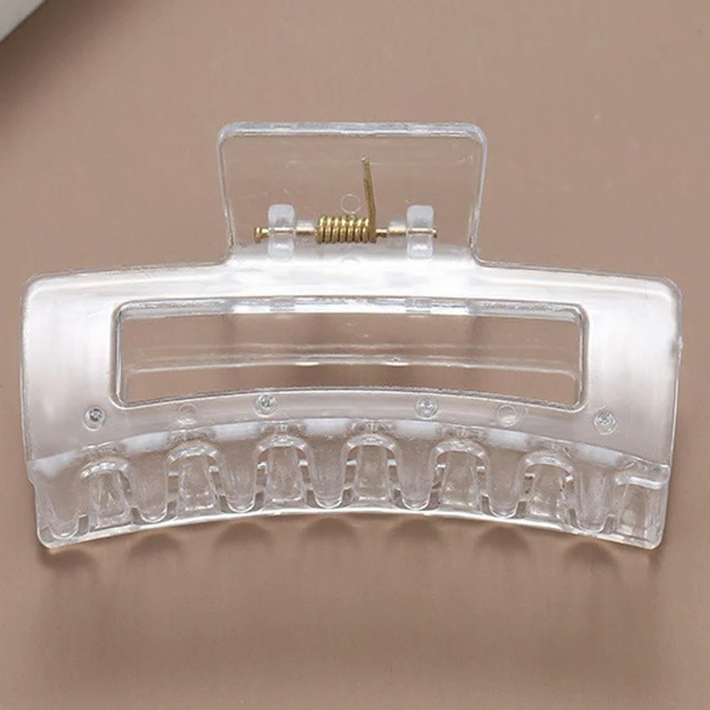 Loukeke Women's Style-31 1Pc Girls Plastic Hair Claws Hair Clips Headwear Large Size Hairpin Crab Barrette Ornament Accessories
