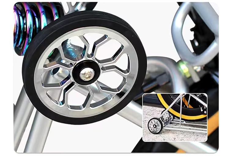 London Craftwork Lightweight Easy Wheels For BROMPTON in RED