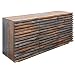 Produktbild invicta INTERIOR Massives Sideboard Relief 160cm Sheesham Holz grau Smoke Finish mit aufwändiger Front Kommode Anrichte