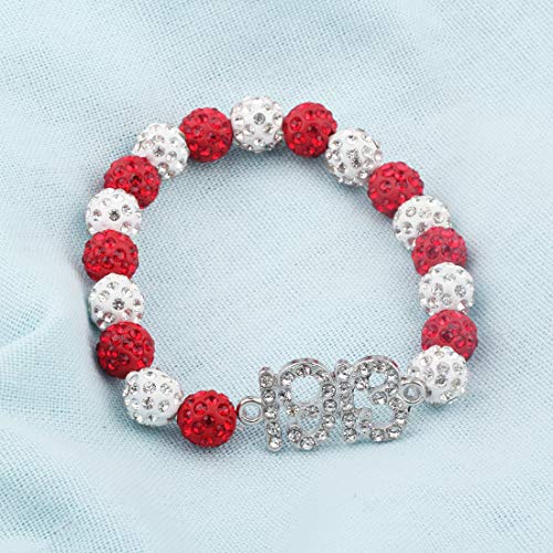 POTIY Gift Sorority Jewelry Pearl Bracelet with Crystal Bracelet for Women2