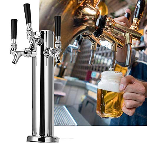 Tour de tirage de bière à 3 robinets en acier inoxydable pour kégerateur - Image 3