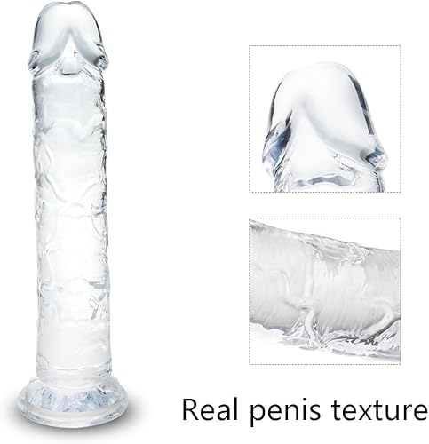 Miniatura 4 de Consolador de succión de 7.8 pulgadas, material seguro para el cuerpo, juguetes sexuales realistas para principiantes, consolador con fuerte ventosa