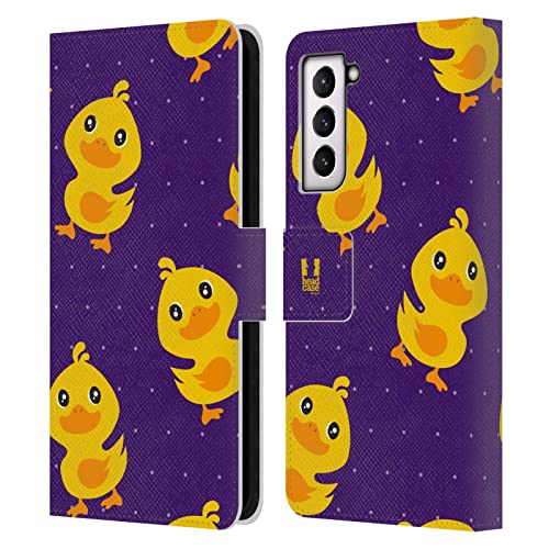 Étui Samsung Galaxy S21 FE 5G Head Case Designs Kawaii Canard portefeuille cuir