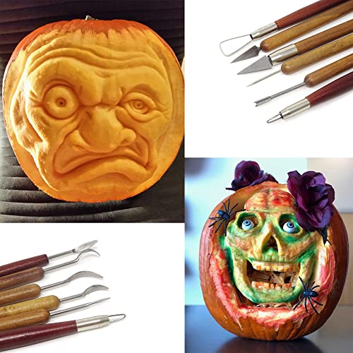 Honbay 6-Piece Wooden Handle Double Ended Modeling Tools Clay Sculpture Tools #TOP2