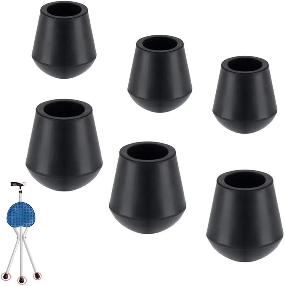 6 Pack Folding Cane with Seat Tips Replacement Rubber Walking Cane Chair Leg Protectors Caps Tip Cover Pads for Seniors Folding Canes with Seat Walking Stick Stool 3/4 Inch and 7/8 Inch Foot 6 Pack Folding Cane with Seat Tips Replacement Rubber Walking Cane Chair Leg Protectors Caps Tip Cover Pads for Seniors Folding Canes with Seat Walking Stick Stool 3/4 Inch and 7/8 Inch Foot