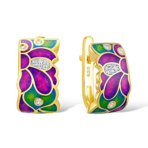 Boucles d'oreilles à fleurs le cadeau idéal avec pierres de zircone
