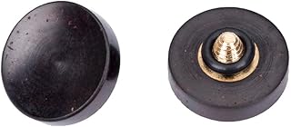 VKO Wood Soft Shutter Release Button,Delicate Camera Shutter Button 12mm Concave Surface Black(Wood Grain Random)