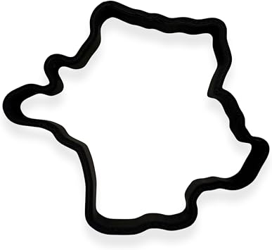 France Cookie Cutter with Easy Push Design 4.5 inches