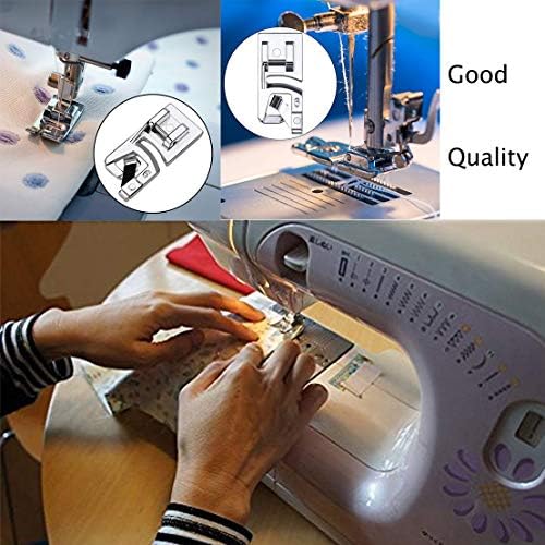 4 Pcs Hem Foot, Narrow Rolled Hem Foot Sewing Machine Hemmer Presser Foot Set Low Shank Sewing Machine Feet for Household Multi-Function Sewing Machines