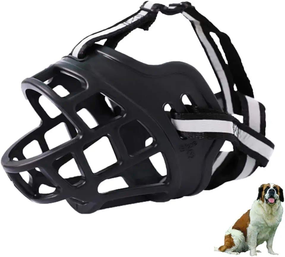 Focinho De Silicone Para Cães, Focinho De Cesta Respirável, Adequado Para Cães Grandes