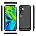 MISIDE Compatible with Xiaomi Mi Note 10 Case,Slim Fit Carbon Fiber Design Flexible Soft TPU Case [Shock-Proof][Scratch Resistant] Protective Back Cover for Xiaomi Mi Note 10 (Black)