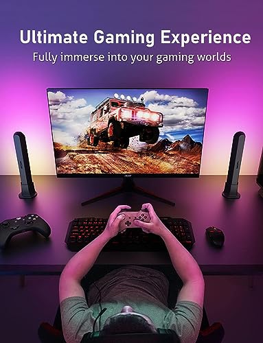 ZUUKOO-LIGHT-Smart-Lampe-Bureau-RGB-Connectee-avec-19-Modes-Dynamiques-et-Modes-de-Synchronisation-de-la-Musique-Gaming-Barre-LED-Lumiere-Dambiance-pour-TV-PC-Chambre