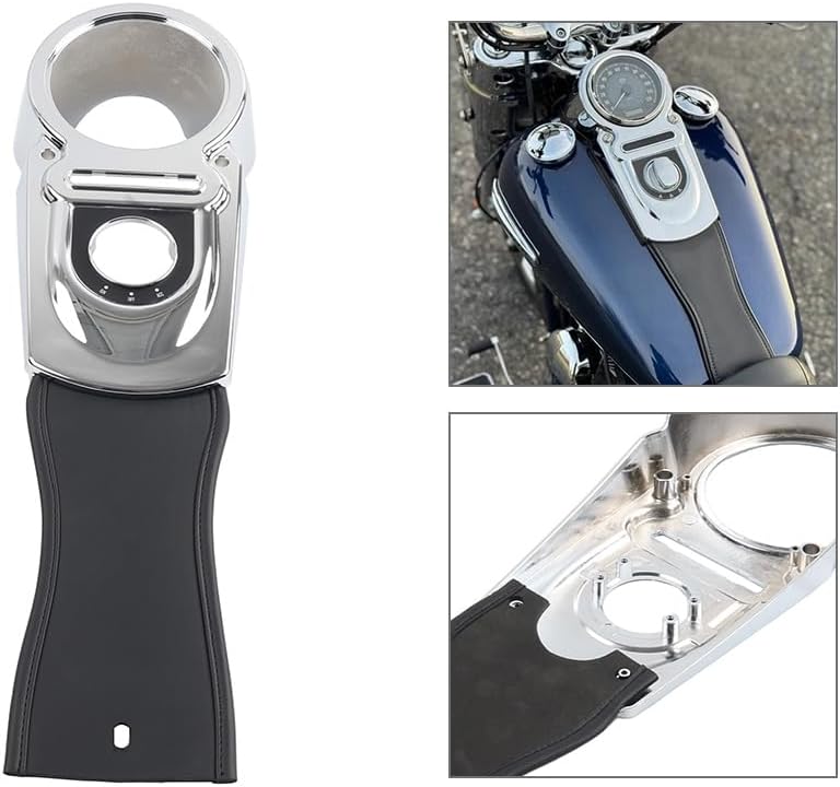 FSFY 1 Pc ABS, PU Leather Gas Tank Panel Tank Dash Console For Harley Dyna 08-2013