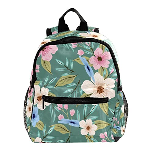 Sac à dos pour garçons et filles 30,5 cm à plumes bleues multicolore pour l'école