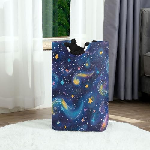 Panier à linge pliable espace lune parfait pour simplifier la routine familiale - 3