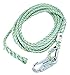 Dynamic Safety FP58EPS100A 3-Strand Co-Polymer Blend 5/8" Vertical Rope Lifeline with 1 Termination and 1 Snap Hook #6650HS, 100