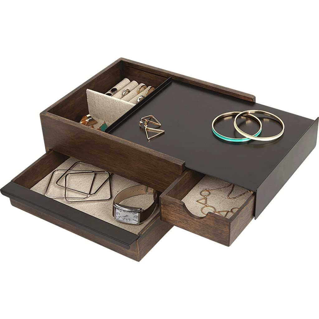 Pudełko na biżuterię organizer pudełko na biżuterię organizer dla kobiet dziewcząt vintage drewniane pudełko na biżuterię bransoletka naszyjnik pierścień pudełko do przechowywania biżuteria