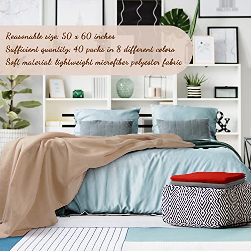 24 Packs Fleece Throw Blanket Soft Lightweight Fleece Blanket Warm Cozy Throw Bulk Blanket For Bed Couch Sofa Home Office Wedding Gifts Suitable For Seasons, 50 X 60 Inches (Morden Color) #TOP3