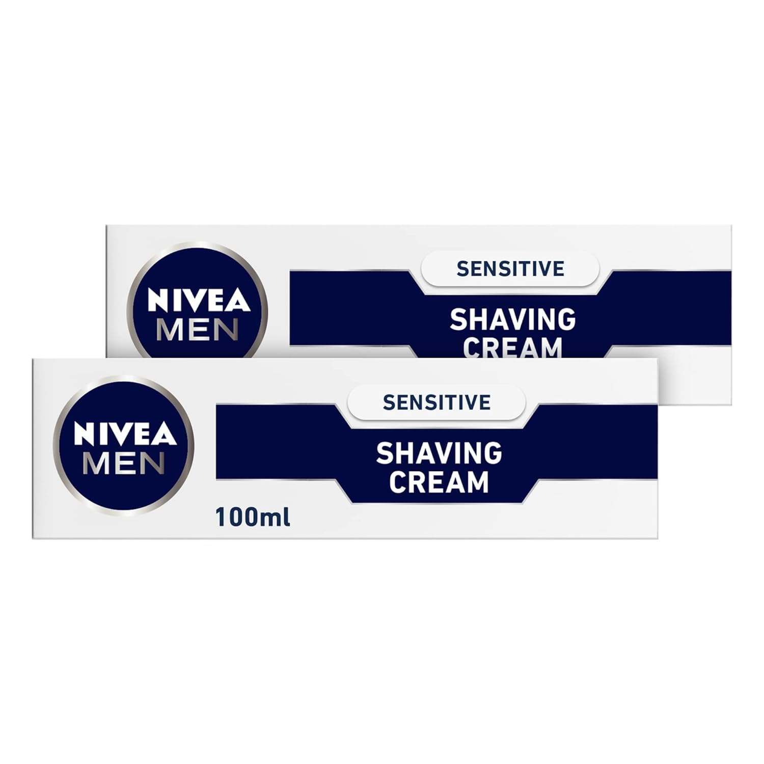 NIVEAMEN Shaving Cream, Sensitive Chamomile & Hamamelis, 2x100ml