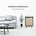 Klarstein HeatPal Marble Blackline radiador infrarrojo - Radiador portátil, Radiador Vertical, 1300...