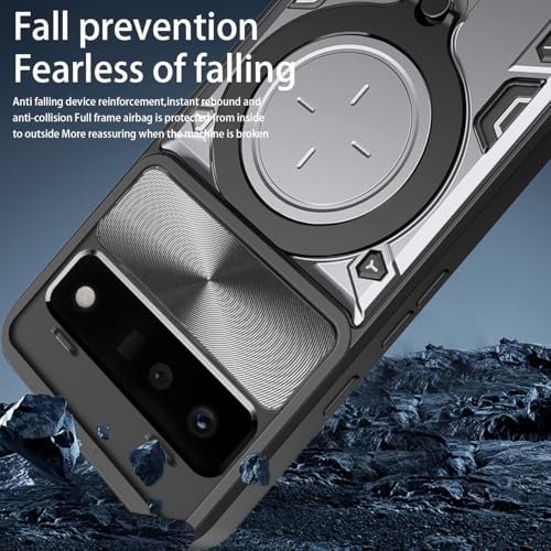 Coque Google Pixel 6 Pro Asuwish avec cache caméra coulissant et verre - 6