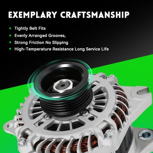 Image of 11273N Alternator 150A Fits for 2007-2014 Ford Edge, 2010-2012 Fusion 3.5L, 2008-2012 Taurus, 2007-2012 Lincoln MKZ, 2007-2010 MKZ MKX All Engine, 2010 MKS 3.7L, A3TJ1291, A3TJ1291ZC, PG11273