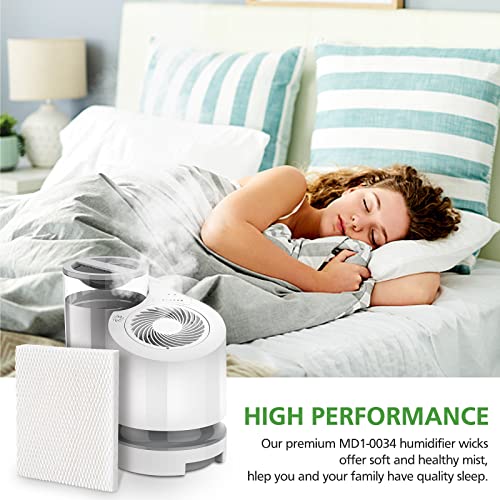 Cabiclean Md1-0034 Replacement Humidifier Wicks Filters Compatible With Vornado Evaporative Humidifier Model Evap40, Evap2, Ev100, Ev200, Evdc300, Evdc500, (4-Pack) #TOP6