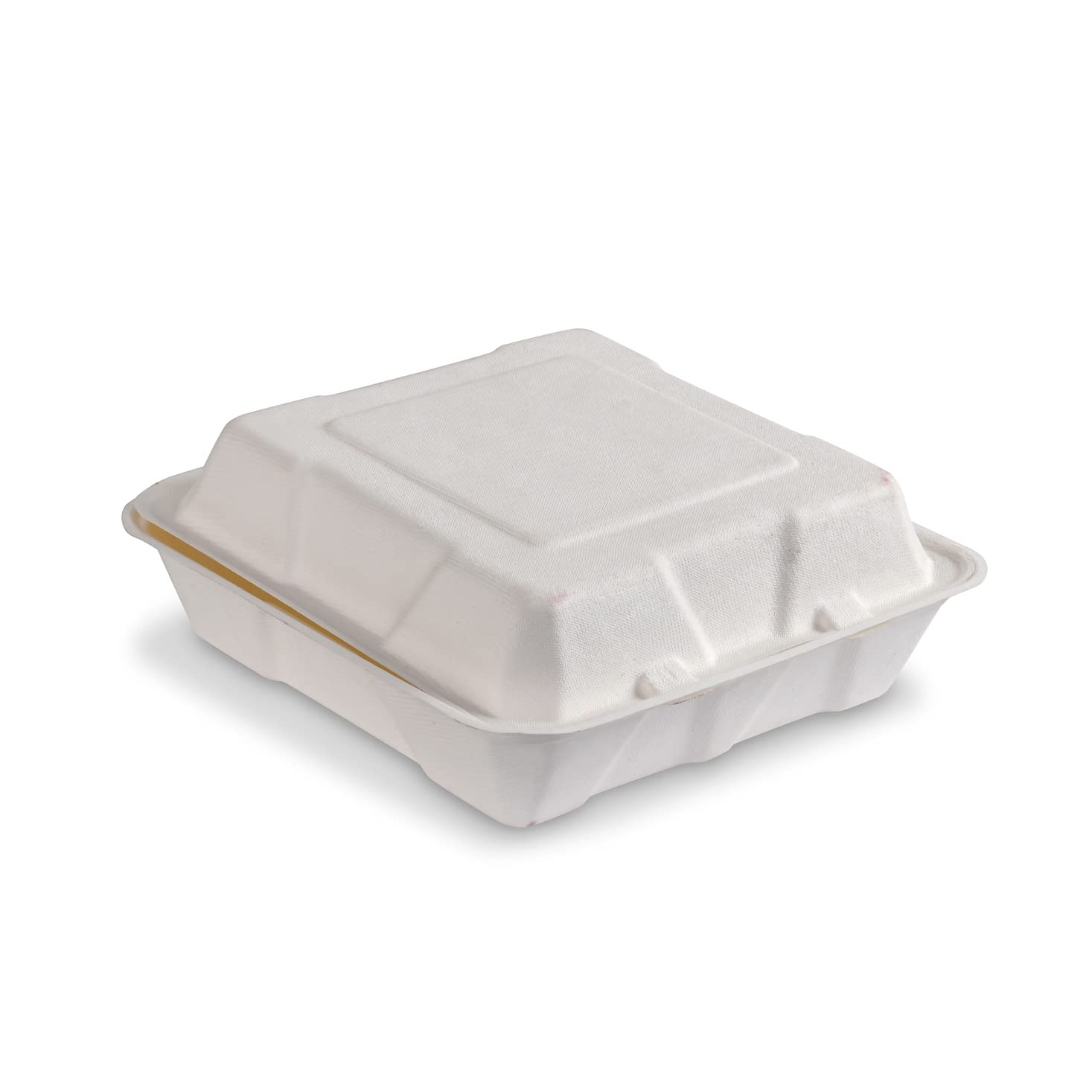 EcoHac Biodegradable Compostable Ecofriendly Disposable Clamshell Meal Box (25 Piece)
