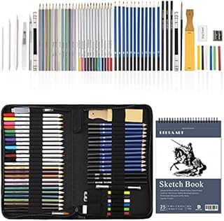 Drawing Pencils and Sketch Set Professional 57 Pieces Drawing and Sketching Pencil Set with Portable Case Sketch Pencils Drawing Art Tool Kit