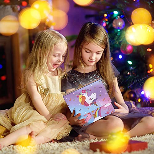 Girls Unicorn Musical Jewelry Box With Unicorn Charm Bracelet, Glitter Star And Rainbow Design, Unicorn Gifts For Girls Ages 3+ #TOP5