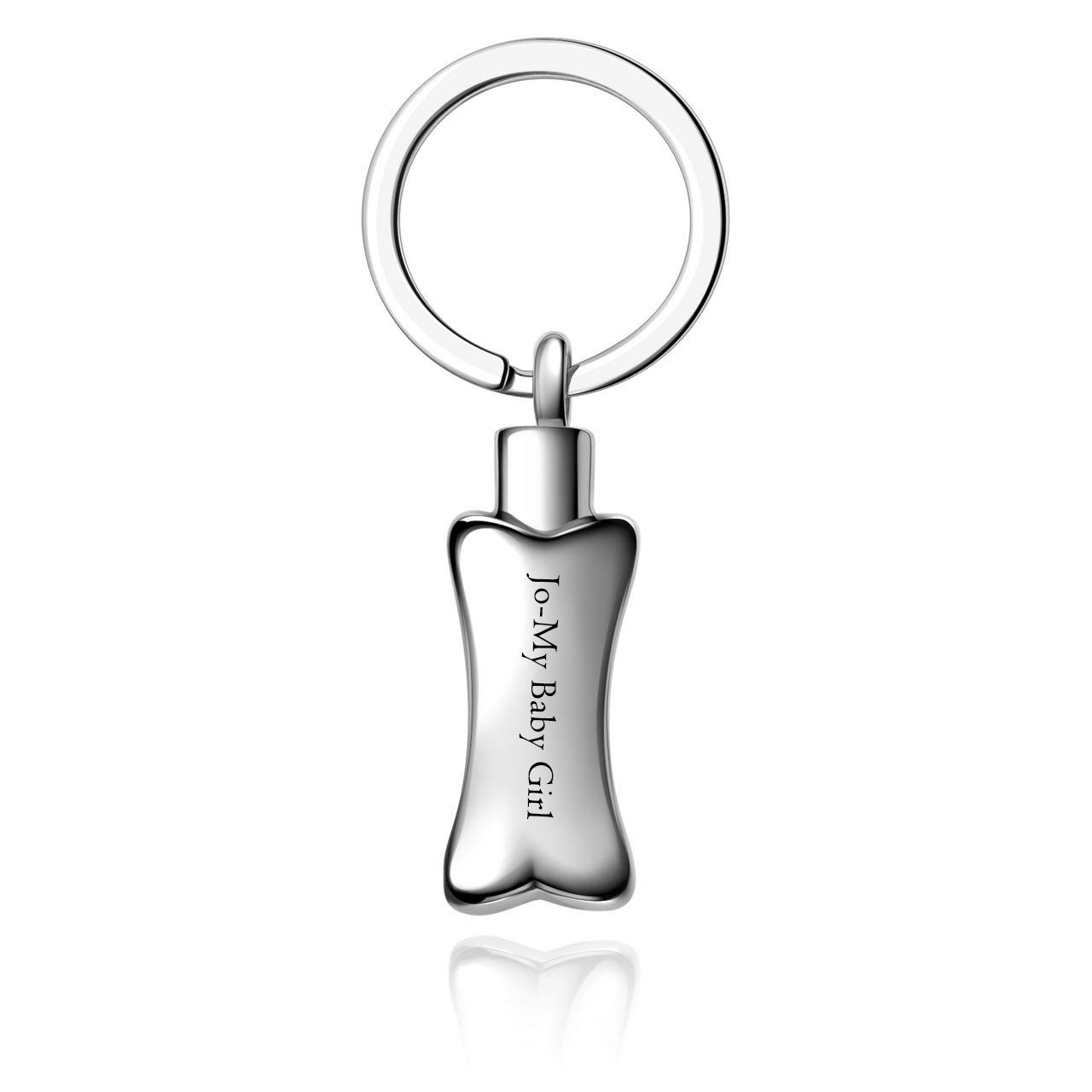 Jovivi Dog Memorial Gifts Personalised Custom Photo Keyring Loss of Pets Dog Cat Small Urns for Ashes Keepsake Keychain for Dogs Mum Dog Remembrance Bereavement gifts
