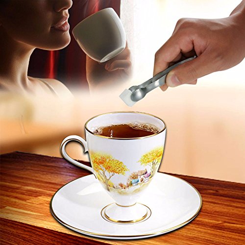 Sugar Tongs Set Of 6, Food Grade Premium Stainless Steel Ice Tongs, Small Kitchen Serving Tong For Tea, Coffee, Mini Serving, Appetizers #TOP2