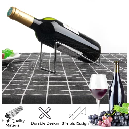 image for Yeesport Single Wine Rack - Set of 6 Bottle Holders, Simple Style Meta