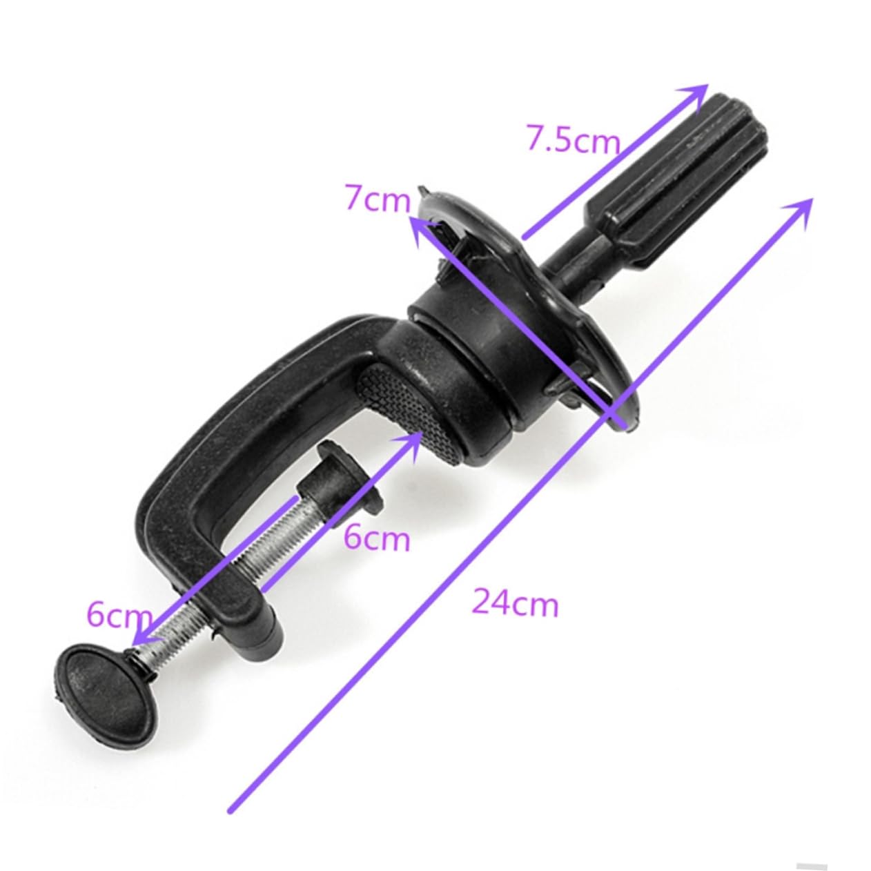 PartyKindom Hairdressing Mannequin Head Stand Wig Holder for Cosmetology Easy Assembly and Disassembly Random Style