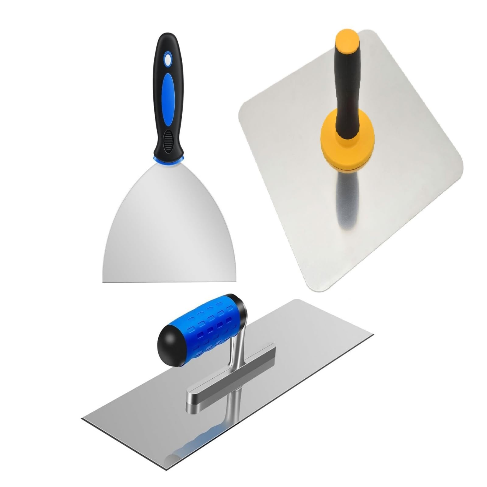 Kokdid Essential Plastering Tools Set Includes Aluminum Trowel & Sturdy Stainless Steel Construction For Smooth Plastering Rustproof Steel Equipment