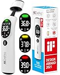 OxiPro TH2 Thermometer - IF Design Award Winner - German Sensor - In-Ear, Forehead, Non-Touch & Baby Modes - Infrared Thermometer for Newborn, Baby, Kids, Children & Adult Temperature Measurement