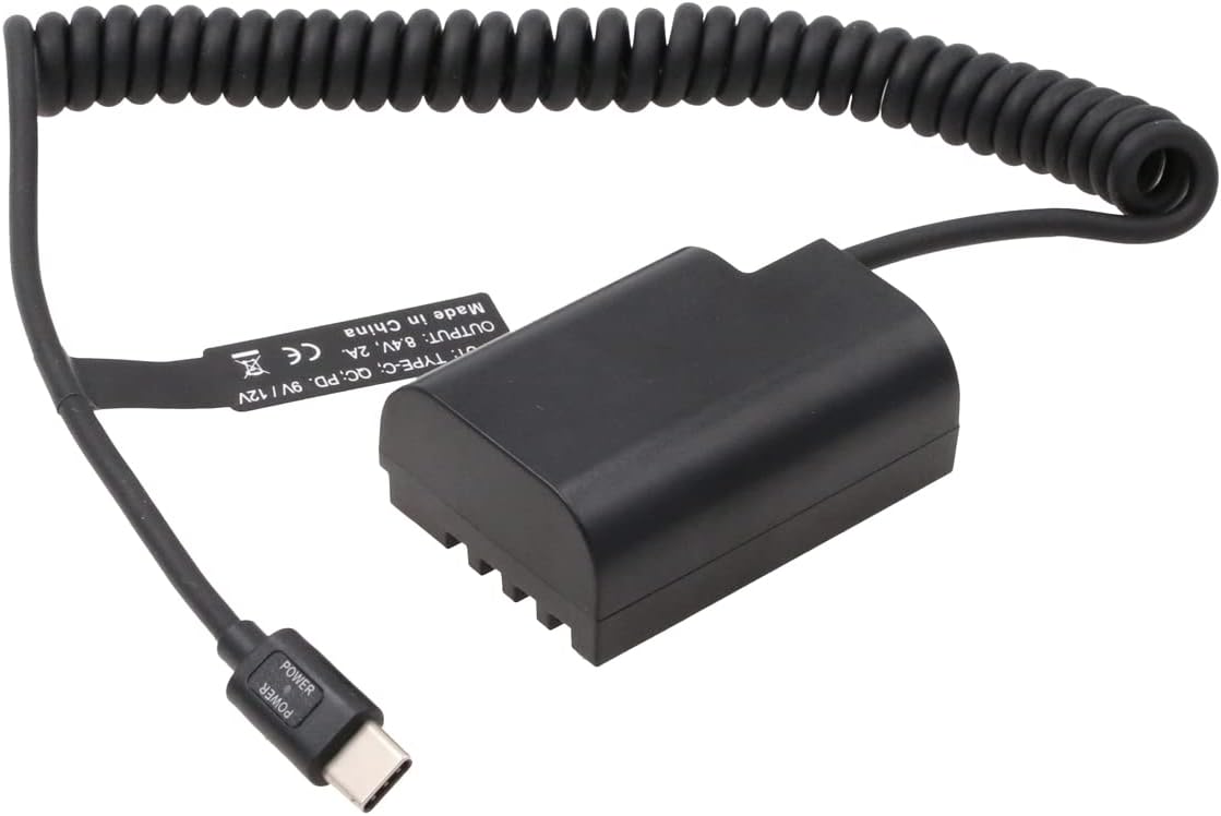 SZRMCC LP E6 DCカプラー ダミーバッテリーからType-C USB C PDトリガーケーブル Canon 5D2 60