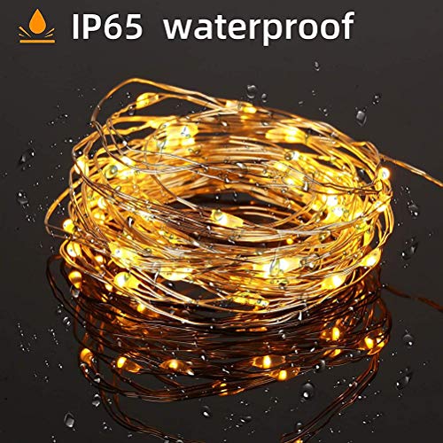 Dan&Dre Cortina de LED – 300 luzes LED cachoeira fada com 8 tipos de modos de iluminação, luzes de j