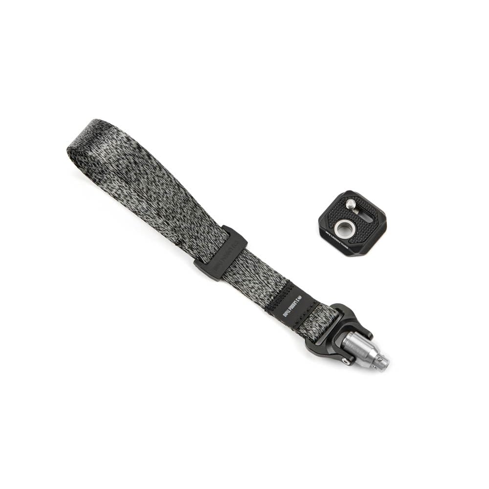 3 Legged Thing AXIS Pulse Quick Detach Wrist Camera Strap - Compact Adjustable Wrist Strap, QD Swivel, Compatible with QD4 & QD7 Plates & L-Brackets, Made in Britain (Moondust)