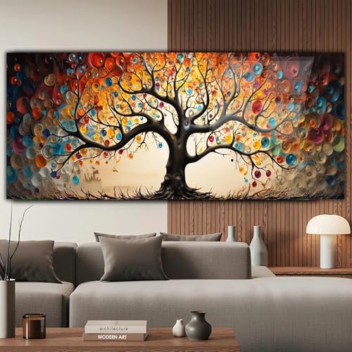 Arbre de vie Arts sur toile tableau d'art mural de qualité premium pour salon