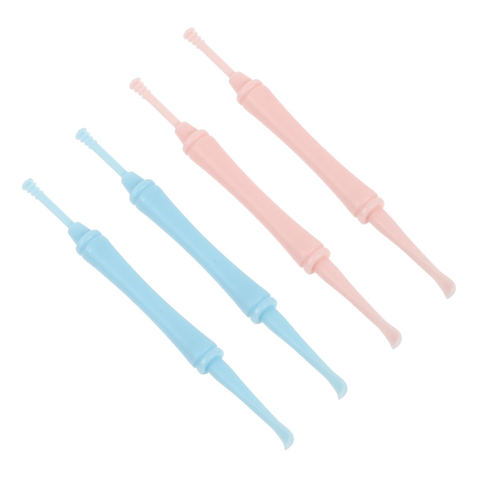 4Pcs Ear Wax Removal Tools Double Ended Spiral Ear Picks for Ear Cleaning Ergonomic Portable Ear Care Supplies