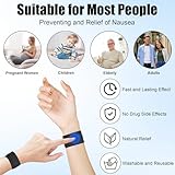 Travel Sickness Bands, 6 Pairs Acupressure Bands for Nausea Anxiety Morning Sickness Motion Sickness Seasickness, Anti Sickness Wristbands for Adults Kids (Black, White, Grey) - Image 3