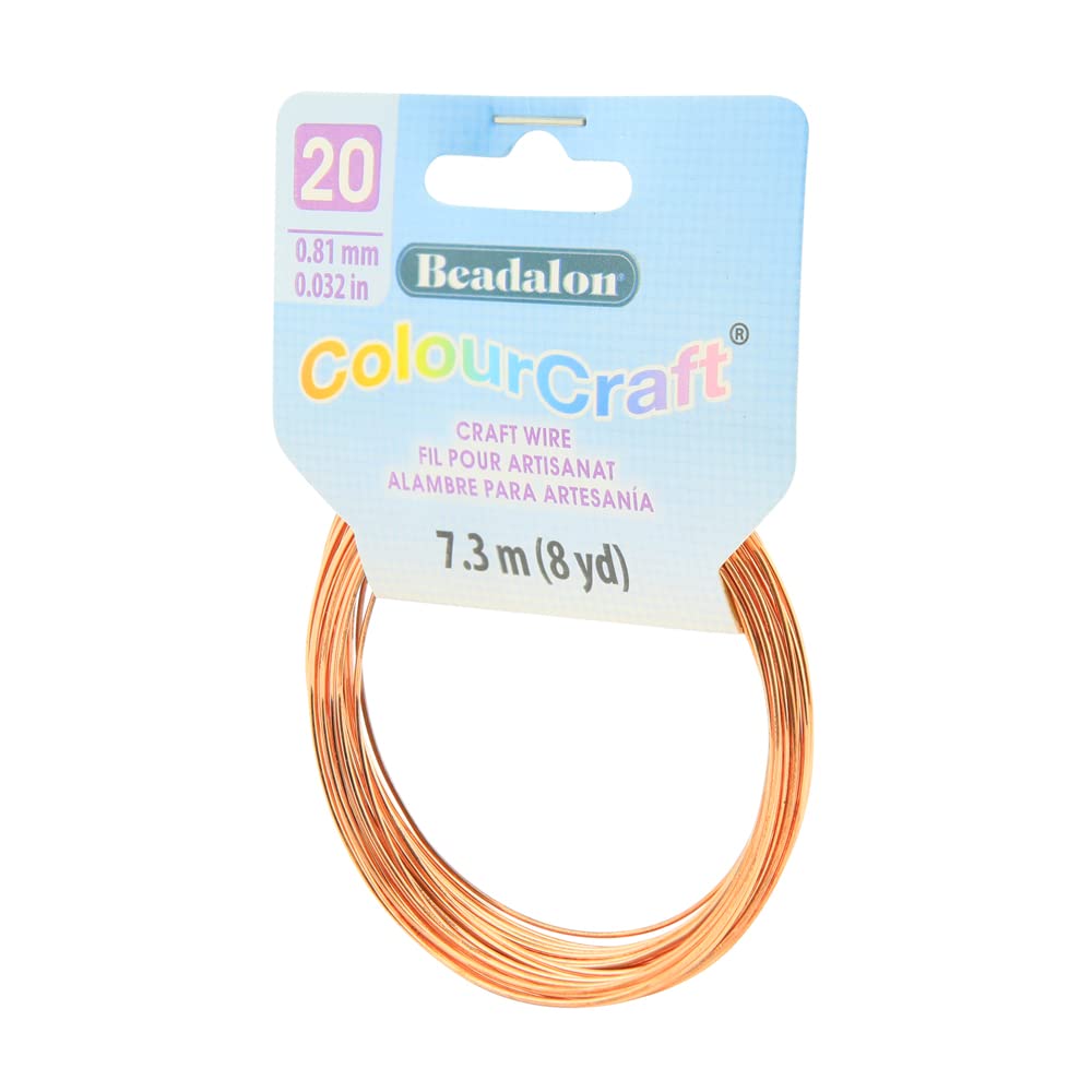 Fil de cuivre 20ga Beadalon 8yd fini les fils rigides qui cassent