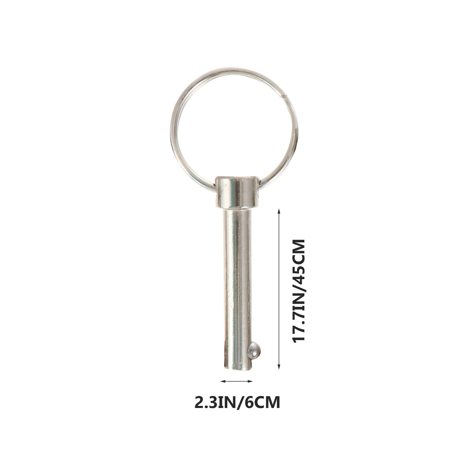 Veemoon Goupille de Sûreté à Bille en Acier au Carbone 6x45 Mm Lot de 5, Goupille de Verrouillage Rapide pour Équipements Nautiques et Toits de Bimini, Accessoire Bateau Robuste et Précis